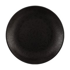 2515 Ent 25 cm Düz Tabak Mat Siyah
