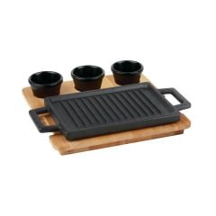 LAVA HOT PLATE AHŞAP ALTLIKLI DÖKÜM SET