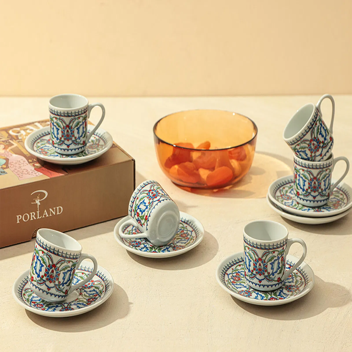 Cihangir Galata 6 Kişilik Kahve Takımı 72cc