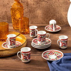 Hümayun Galata 6 Kişilik Kahve Takımı 72cc