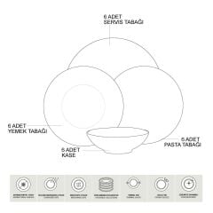 24 PARÇA PORLAND QUEEN